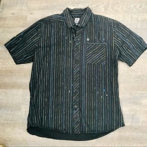VOLCOM Men’s short sleeve, button-up shirt, Sz Med